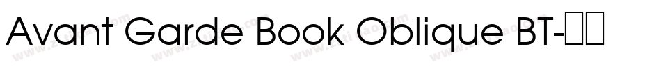 Avant Garde Book Oblique BT字体转换